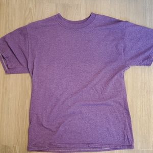 Solid color purple athletic t-shirt